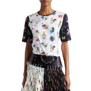 CHOPOVA LOWENA X Disney Daisy Duck Cartoon Print Jersey T-shirt